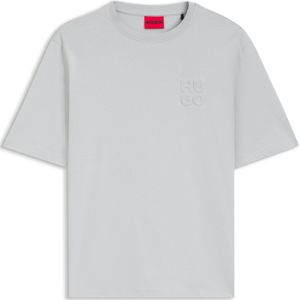 T-shirt van katoenen jersey met tweedelig logo