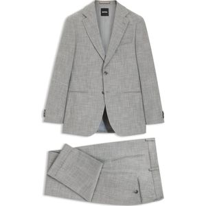 Slim-fit tweedelig pak van katoen en scheerwol