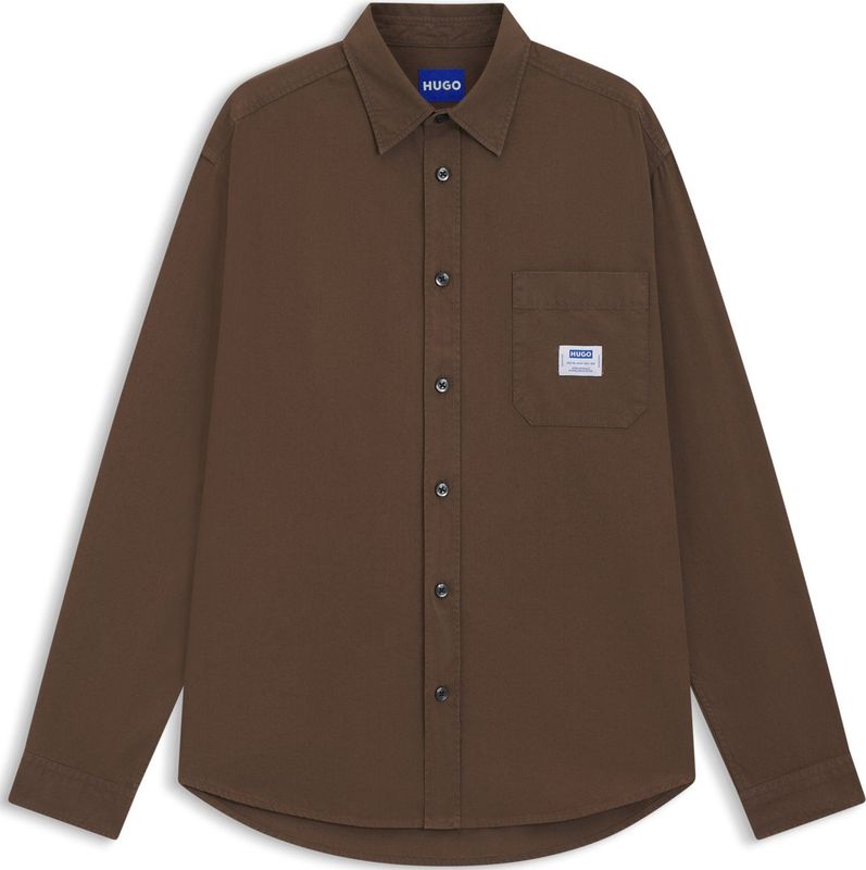 Hugo - Ebalto 10276056 - Overhemd - Oversized Pasvorm - Katoen