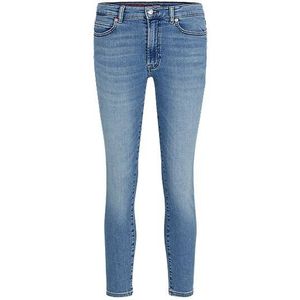 Skinny-fit jeans van blauw stretchdenim