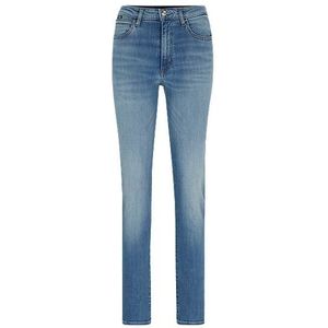 Slim-fit jeans van blauw stretchdenim