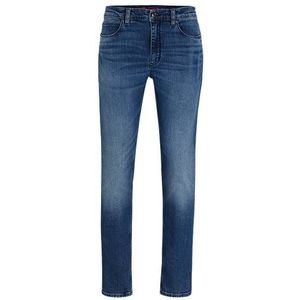 Extra slim-fit jeans van comfortabel blauw stretchdenim