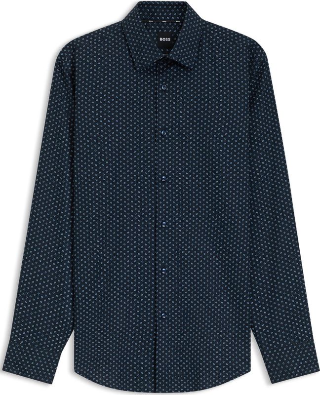 BOSS - Slim Fit - Overhemd - Katoenmix - All-over Motief