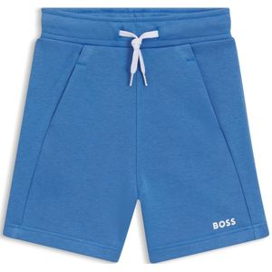 Shorts voor kinderen van fleece van katoenmix met logoprint