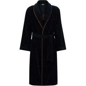 Ochtendjas van katoen met biezen en logostiksel