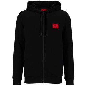 Regular-fit hoodie van sweatstof met logopatch