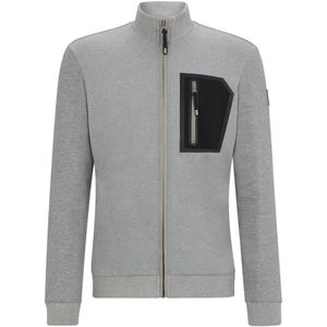 Ruitervest met borstzak met rits, tweede laagje