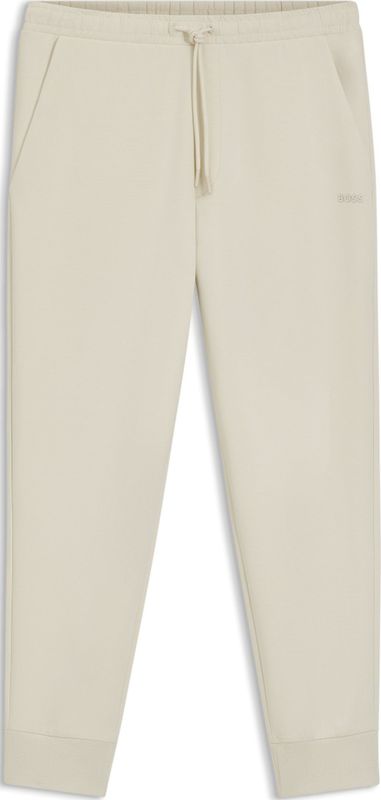 Trainingsbroek van stretchkatoen met logoprint