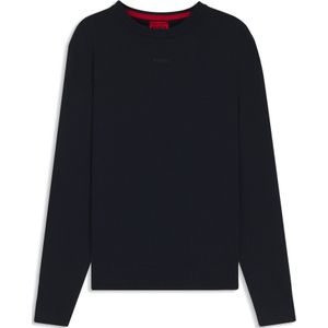 Katoenen trui in een slim-fit met logodetail