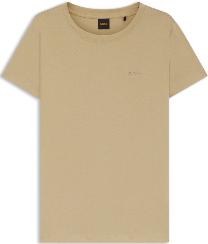 BOSS - T-shirt - Zwart - Katoen - Slim-Fit