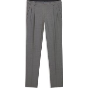 Extra slim-fit broek van dobby van scheerwol