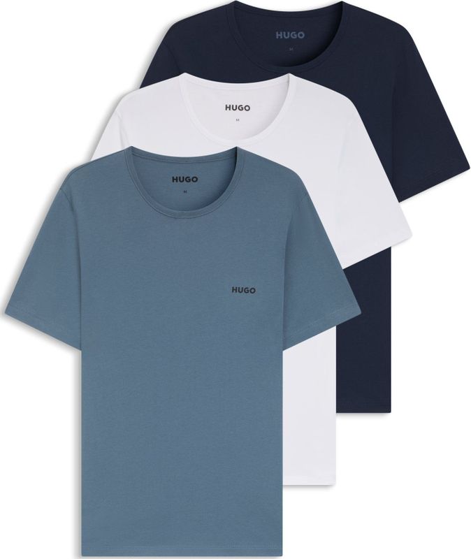 Set van drie katoenen ondershirts