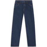 HUGO - Jeans - Blauw - 100% Katoen - Wijde Pijpen