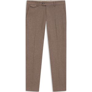 Tapered-fit broek van katoen en kasjmier met stretch