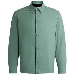 Relaxed-fit overshirt van een hoogwaardige wolmix met stretch