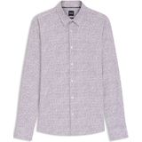 BOSS - Slim Fit Overhemd - Modern Motief - 76% Polyamide - 24% Elastan