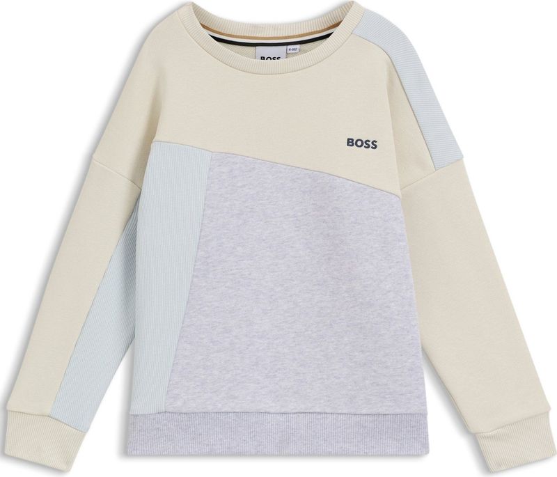 BOSS - Sweatshirt - Lichtbeige Lichtgrijs Pastelgroen Zwart - Normale Pasvorm