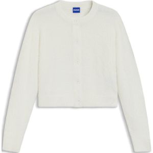 HUGO - Sfurry - Cardigan - Open White - Knoopsluiting - Lange Mouwen