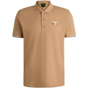 Actieve Paddy-polo van gemerceriseerde katoen met rasterdetails