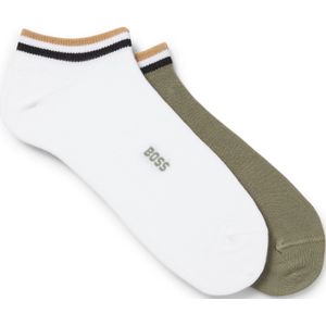 Set van twee paar enkelsokken met kenmerkend gestreepte boorden