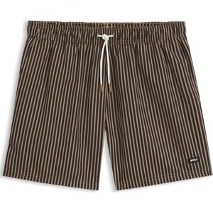 Gestreepte zwemshort met logodetails