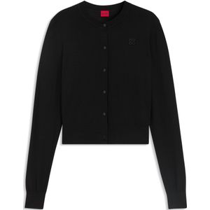 Hugo - Sfabri 10275352 01 - Trui - Merinowol - Regular Fit - Ronde Hals - Lange Mouwen