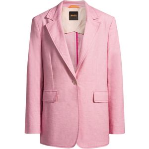 Single-breasted blazer met notch-revers