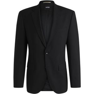 Slim-fit colbert van stretchwol