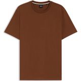 BOSS - T-shirt - Groen - Katoen - Ronde Hals