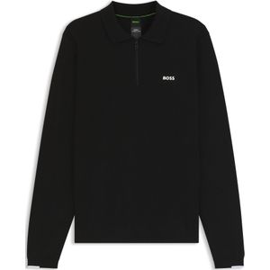 BOSS GREEN - KN Ever-X PL - Gebreide Trui - Zwart - Lange Mouwen