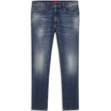 Slim-fit jeans van comfortabel donkerblauw stretchdenim