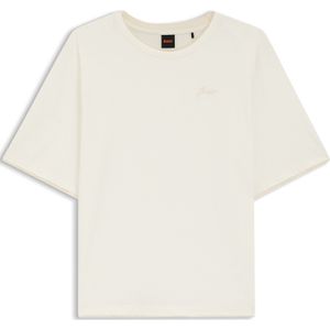 Relaxed-fit T-shirt van katoen met meshdetails