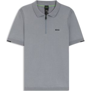 BOSS - Polo - Katoen - Groen - Ergonomische Naden