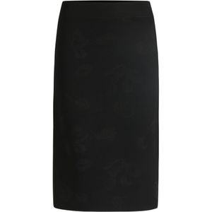 Kokerrok met gebreid jacquarddessin