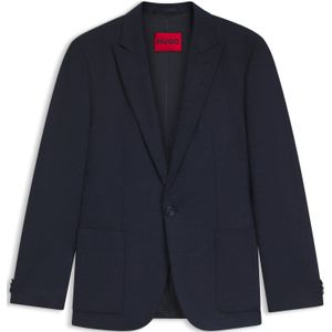Extra slim-fit blazer van gemêleerd hoogwaardig stretchflanel