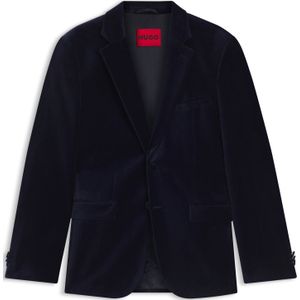 Extra slim-fit blazer van katoenfluweel