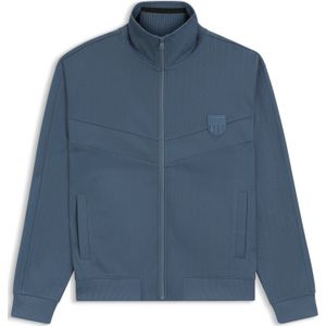 Sweatshirt van een katoenmix met strepen van gevallen steken