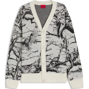 Hugo - Servot 10273642 01 - Trui - Oversized Pasvorm - Jacquardpatroon