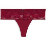 BOSS - String - Microvezelstof - Gedetailleerd met Kant en Pioenrozen