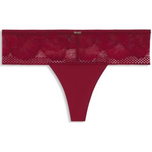 BOSS - String - Microvezelstof - Gedetailleerd met Kant en Pioenrozen