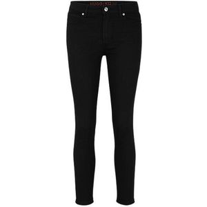 Extra slim-fit jeans van zwart comfortabel stretchdenim
