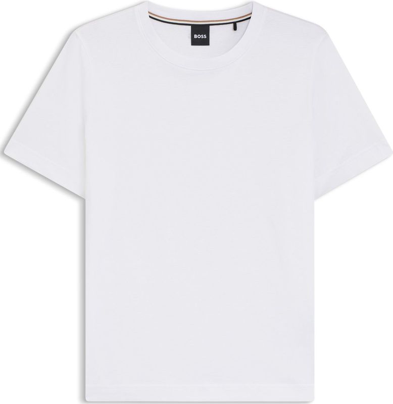 BOSS - Ecosa - Shirt - Wit - Kwartmouw
