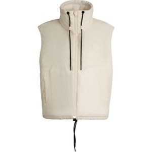 Waterafstotende bodywarmer met logopatch in Happy HUGO stijl