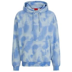 Oversized-fit hoodie van katoen met nieuwe print