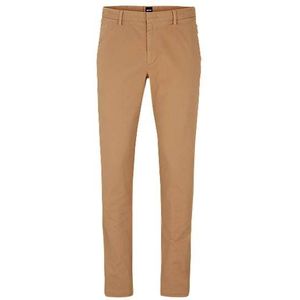 Slim-fit chino van gabardine van stretchkatoen