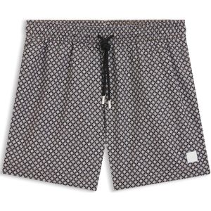 Zwemshorts met print en logopatch