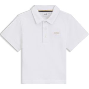 Kinderpolo van katoen met geborduurd logo