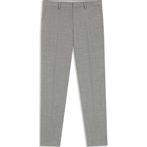 Slim-fit broek van stretchwol met microdessin