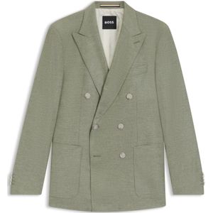 Slim-fit blazer van stretchmateriaal met dessin