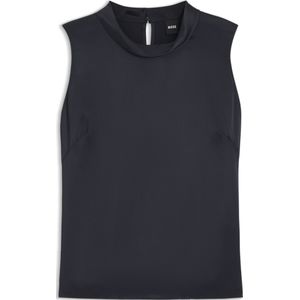 Mouwloze top van satinet met keyhole-sluiting aan de achterkant